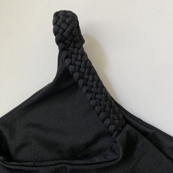 Joues de Sable Swim Emmy Black Bikini Cut Out Top Size S Small NWT - Picture 7 of 9